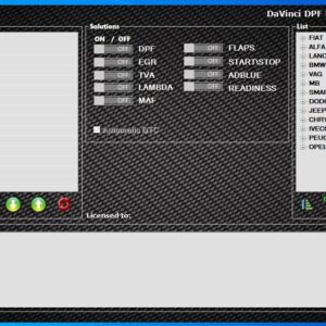 DAVINCI 1.0.28 2022 DPF EGR DTC ADBLUE OFF