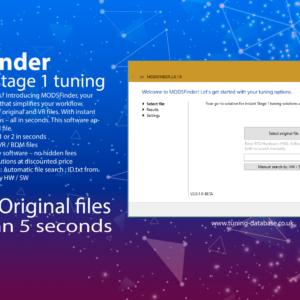 MODSFinder - automatic stage 1 tuning software