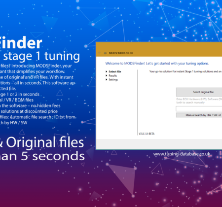 MODSFinder - automatic stage 1 tuning software