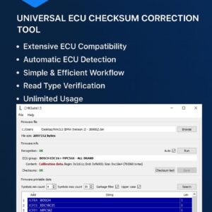 CHKSuite v1.5: Universal ECU Checksum Correction Tool for Tuners