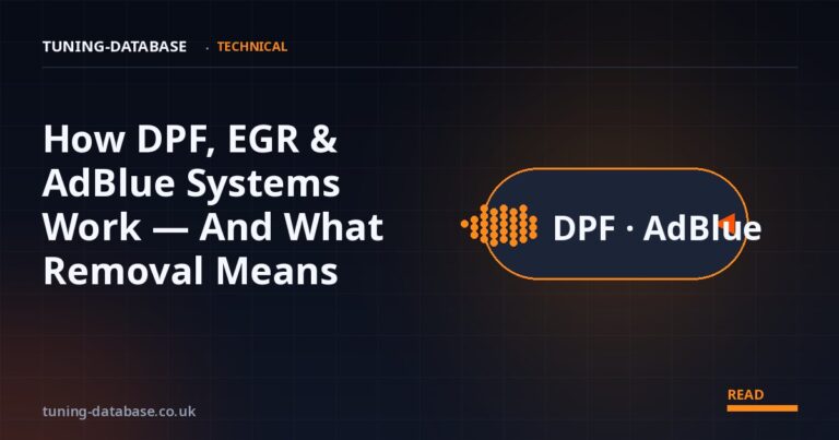How DPF, EGR & AdBlue Systems Work — And What Happens When You Remove Them