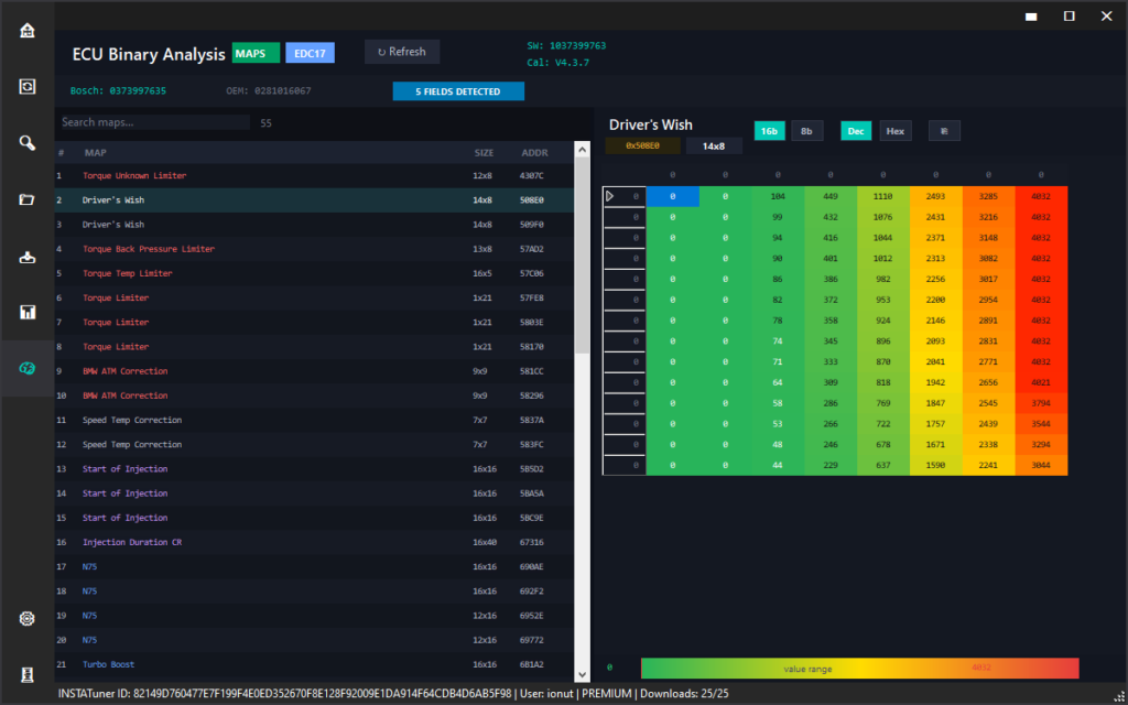 INSTATuner AI Software | Automatic Stage 1, DPF, EGR Solution