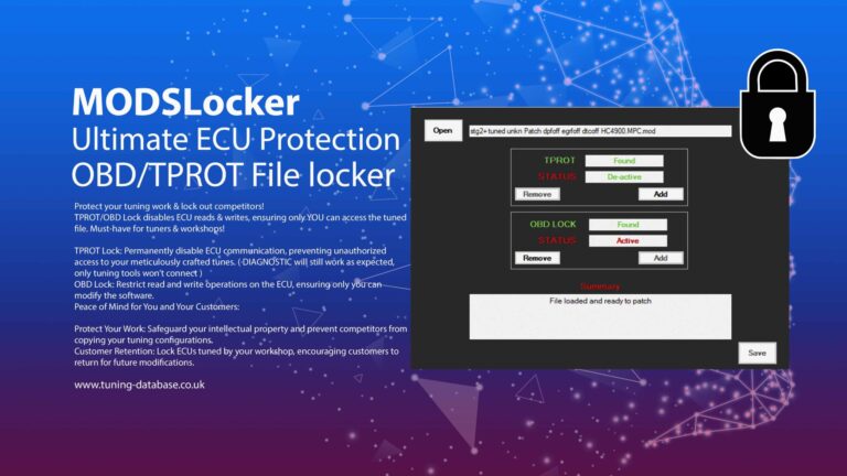 TProt OBD Read/Write Locker/Unlocker - Protect your ECU Files & work