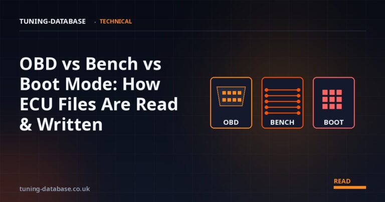 OBD vs Bench vs Boot Mode: How ECU Files Are Read & Written