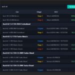 INSTATuner Search Results – Stage Filtering, Power Data, ECU Types