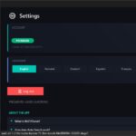 INSTATuner Settings – Language Selection, HWID, Account Management
