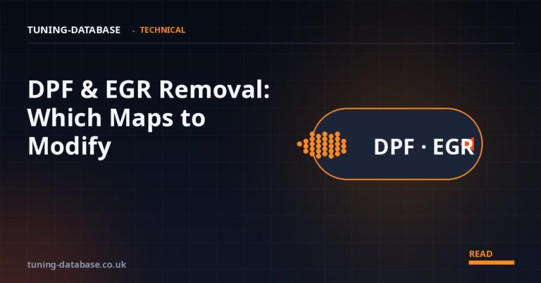 DPF & EGR Removal: Which Maps to Modify (Technical Guide)
