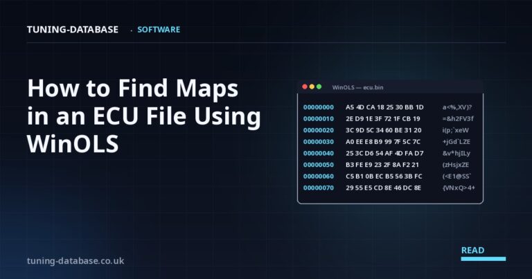 How to Find Maps in an ECU File Using WinOLS