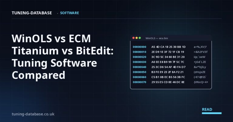 WinOLS vs ECM Titanium vs BitEdit: ECU Tuning Software Compared