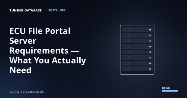 ECU File Portal Server Requirements — What You Actually Need