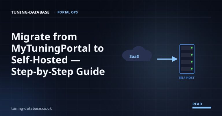 Migrate from MyTuningPortal to Self-Hosted — Step-by-Step Guide